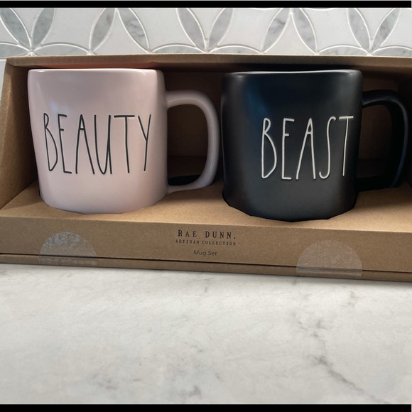 Rae Dunn Other - Rae Dunn Beauty & Beast Mug Set
